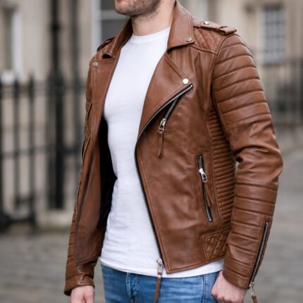 Midnight Rebel Classic Leather Biker Jacket